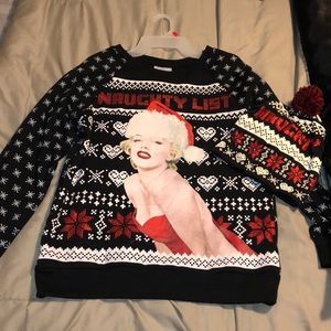 Marilyn Monroe Sweater with Beanie!
